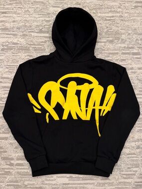 Syna World Logo Team Hoodie Men’s XS Oversized Pullover Central Cee $217 Rare